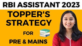 RBI ASSISTANT 2023 Preparation Strategy  RBI Assistant Toppers Strategy for Prelims amp Mains [upl. by Wiltsey972]