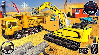 🔴 JCB Excavator Dumping Sand at Construction Site 2 City 🏗️ Park Installation JCB truck 3D Games [upl. by Aryajay]