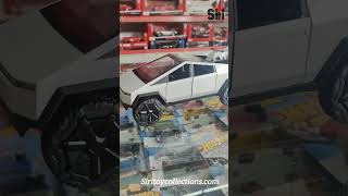 Tesla Cybertruck with Trailer 124 Scale Diecast Model  Unboxing amp Review diecastcars [upl. by Tereve]