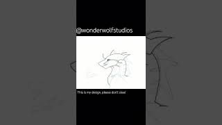 Wings of Fire OC Timelapse wof timelapse dragon drawingadragon drawing art [upl. by Oicnevuj]