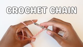 Easy Crochet CHAIN STICH For Complete Beginners  How To Crochet [upl. by Estrellita824]