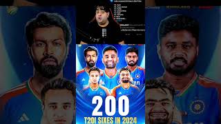 India Record 200 Sixes in 2024 😱 abcricinfo rohitsharma suryakumaryadav hardikpandya bgt ipl [upl. by Nahtanod]