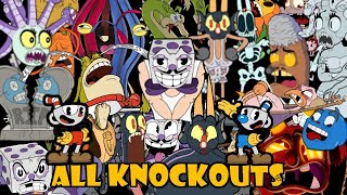 The Biggest Collection Of Cuphead Knockouts  DLC amp Fan Made Included [upl. by Sollars948]