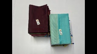 Diwali offer sale  Plain pure soft silk sarees  plain sarees with brocade blouse designs  oct23 [upl. by Pardoes751]