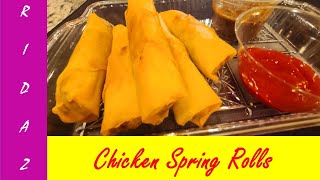 Chicken Spring Roll Recipe  Delicious spring Roll  Ramadan special  Snacks recipe [upl. by Imas747]