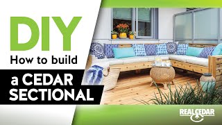 DIY – How to Build an Outdoor Cedar Sectional [upl. by Eserehc]