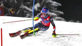 Mikaela SHIFFRIN  Slalom Run 1  Flachau AUT  2024  2nd Place [upl. by Eindys]