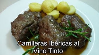 Carrilleras ibéricas al vino tinto  Receta tradicional [upl. by Nylrak355]