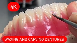 HOW TO WAX DENTURESتشميع waxbae waxing [upl. by Ainegue]