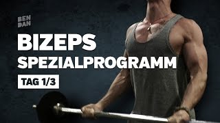 BIZEPSTRAINING Trainingsplan Muskelaufbau Bodybuilding Tag 13 [upl. by Lua]