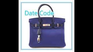 Date Code amp StampHermès Birkin 30 Silver Palladium Hardware Blue color Epsom LeatherLUXCELLENT TV [upl. by Urba]