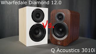 Wharfedale Diamond 12 vs Q Acoustics 3010i [upl. by Marabelle]