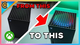 Xbox Series X RGB LED Fan Vent Kit tutorial from eXtremeRate [upl. by Aelanej]