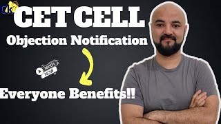 CET Cell Objection Notification All will get benefits [upl. by Codie]