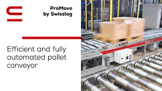 ProMove by Swisslog Efficient and fully automated pallet conveyor [upl. by Einnaf]