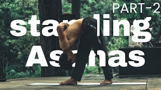 Standing Asanas Part2  Ashtanga Standing Sequence Yoga  Devlogs [upl. by Sliwa978]