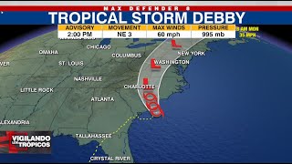 Inundaciones generalizadas presisten en Florida por la tormenta tropical Debby [upl. by Fredric]