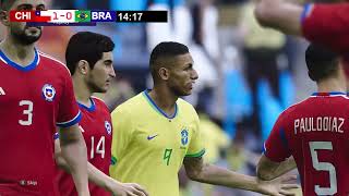 🔴CHILE vs BRAZIL LIVE  SOUTH AMERICAN QUALIFIERS 2024  PES 21 Video Simulation And Live Score [upl. by Aicetel]