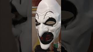 Spirit Halloween Art the Clown mask  repainted terrifier arttheclown iceninekills [upl. by Tibold]