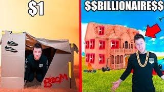 1 BOX FORT Vs BILLIONAIRE BOX FORT CHALLENGE Papa Jake Vs Logan Challenge [upl. by Aires]