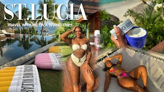 ST LUCIA TRAVEL VLOG  come with me on a Brand Trip S5E2 [upl. by Amees]