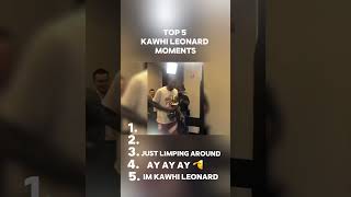 Kawhi Leonard top 5 Moments nba funny shorts [upl. by Sibeal517]