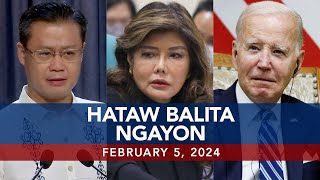 UNTV HATAW BALITA  February 5 2024 [upl. by Ecinaej]