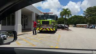 MiamiDade Fire Department Engine 12 on a medical call [upl. by Ralip]