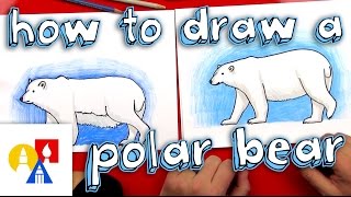 How To Draw A Polar Bear Realistic [upl. by Mcferren83]