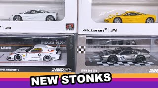 NEW STONKS  INNO64 LBSuper Silhouette White LBWK308 GREY and LCD Models McLaren F1s [upl. by Concoff]