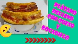 RECETA PLÁTANO con QUESO y BOCADILLO 😋 [upl. by Ennail475]