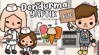 Evde DONDURMA yaptık 😨🍦 Aksilikler peşimi bırakmadı  TOCA DAİSY  Toca Life World Türkçe [upl. by Chiquita]