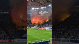 s04 vs braunschweig Braunschweig Pyroshow der Eintracht Ultras bundesliga 2bundesliga ultras [upl. by Eneroc]