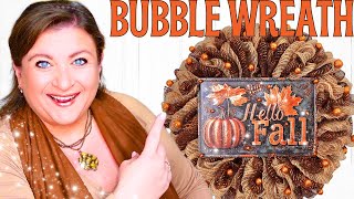 Autumns BEST Deco Mesh Wreath Tutorial NO FRAY Guaranteed [upl. by Kopaz896]