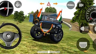 Dollar Song Modified Mahindra Black Thar 👿  Indian Cars Simulation 3d 🔥 Android Gameplay Video [upl. by Yt]