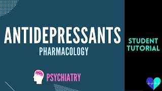 Antidepressants pharmacology  Medical Tutorial [upl. by Os381]