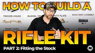 How to Build a Muzzleloader Rifle Kit Part 2 Fitting the Stock traditions muzzleloaders [upl. by Letty]