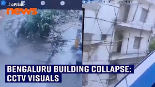 CCTV visuals of the moment of Bengaluru Building Collapse [upl. by Eioj]