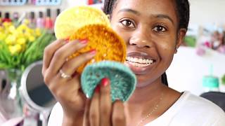 10 minute CROCHET FACE SCRUBBY Tutorial [upl. by Nylednarb]