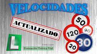 VELOCIDADES 2024 DGTACTUALIZADO 🚗🏍🚚 MÁXIMAS Y MÍNIMAS VELOCIDADES AUTOESCUELA TEÓRICO PERMISO B [upl. by Spark]