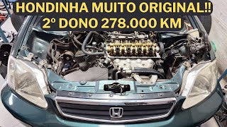 Honda Civic 1999 2º Dono Muito Original  Troca da Embreagem e Junta do Cárter c 278 Mil Km [upl. by Ellsworth349]