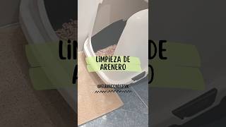 Limpieza de arenero  Arena KitCat soya clump Productos Sanitol cats catshorts catlover [upl. by Nnorahs]