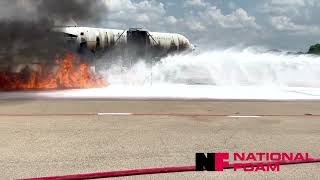 ARFF Truck Demo at DFW with Avio Green 3  National Foam [upl. by Scheck]