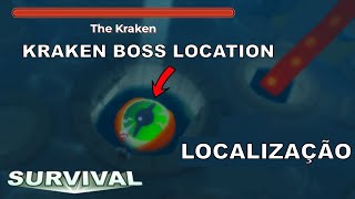 Roblox The Survival Game  BOSS KRAKEN  Localização [upl. by Ainniz437]