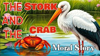 The Stork And The Crab Story With Moral For Kids  English story  Bedtime story  storyforkids [upl. by Melburn754]