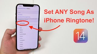 2021 How to set ANY Song as iPhone Ringtone  Free and No Computer [upl. by Dannel306]