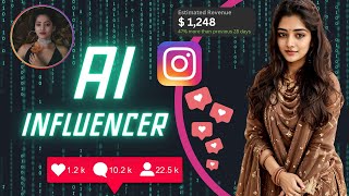 How I Created Realistic Indian AI Influencer  AI Instagram Model [upl. by Eltotsira656]