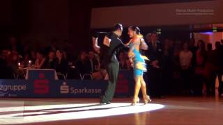 CharlesGuillaume Schmitt amp Elena Salikhova  GoldstadtPokal 2014  WO LAT solo Samba [upl. by Fleischer]