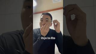 Guys don’t use lotion hand cream and foam cleansingforyou funny 추천 comedyvideos memes shorts [upl. by Etnad990]