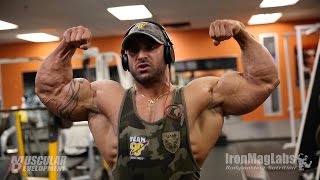 Guy Cisternino Trains Arms 4 Weeks Out from the 2014 Olympia [upl. by Onirefez]